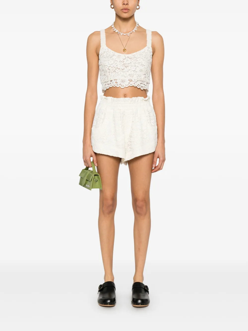 Corded-Lace Shorts