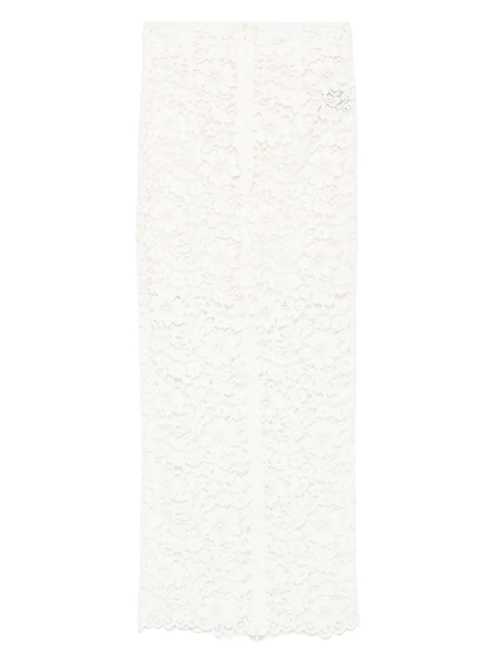 Corded-Lace Midi Skirt