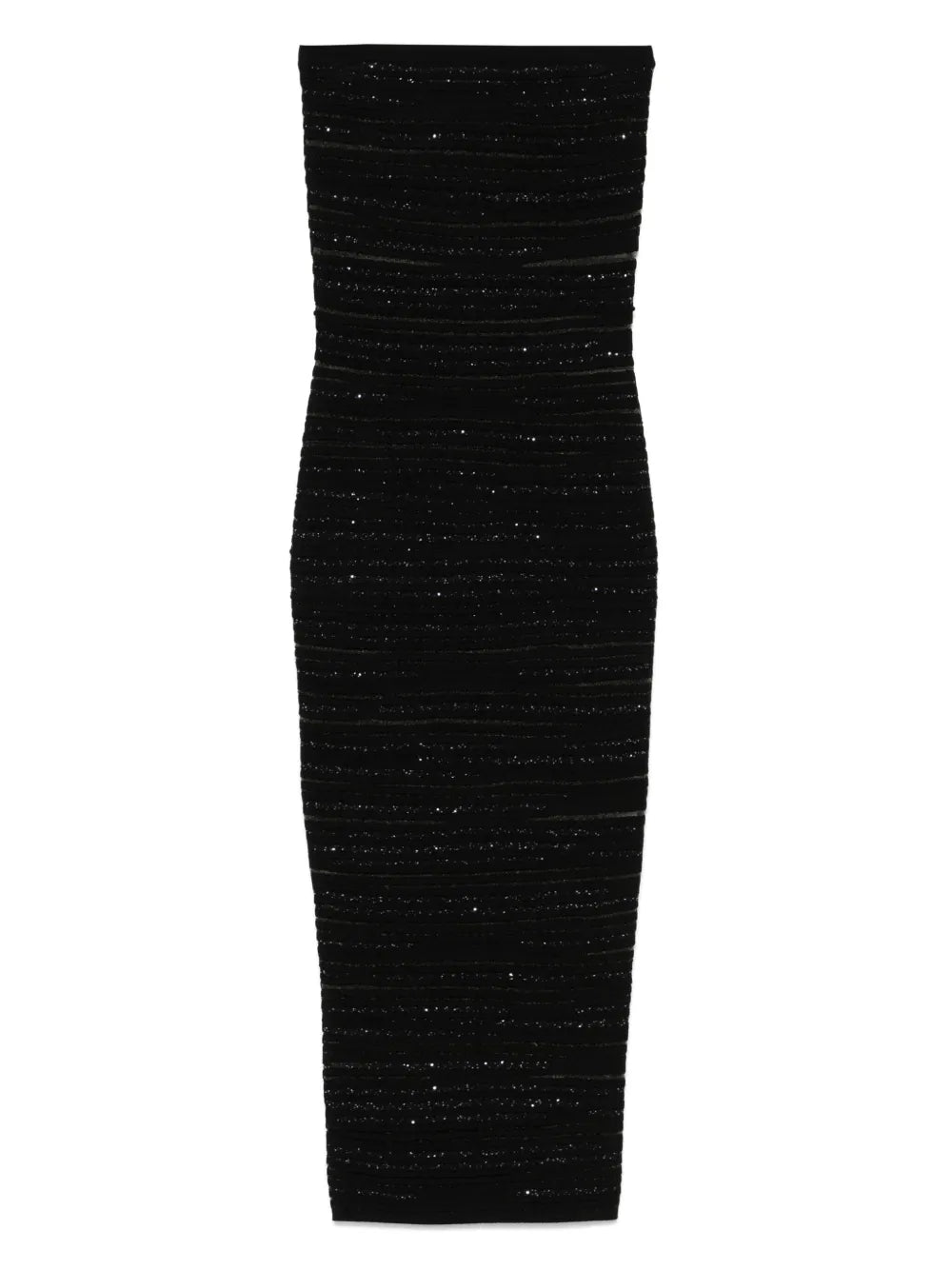 Strapless Knitted Midi Dress