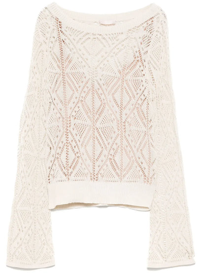 Crochet-Knit Top