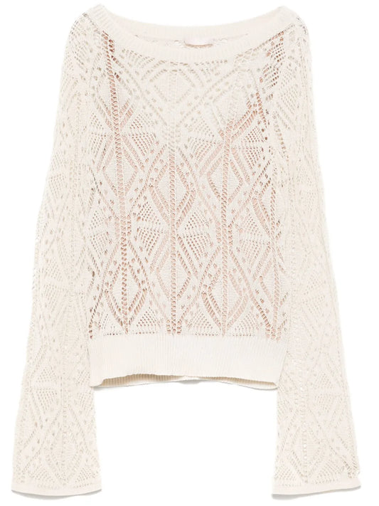 Crochet-Knit Top