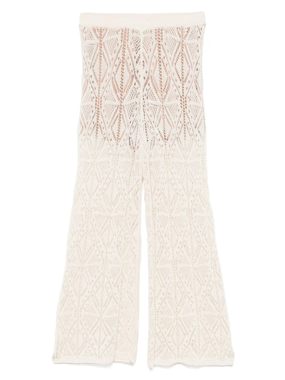 Crochet-Knit Trousers