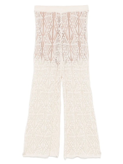 Crochet-Knit Trousers
