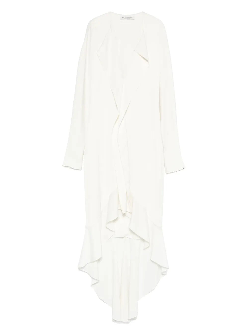 Asymmetric Ruffled Midi Dress
