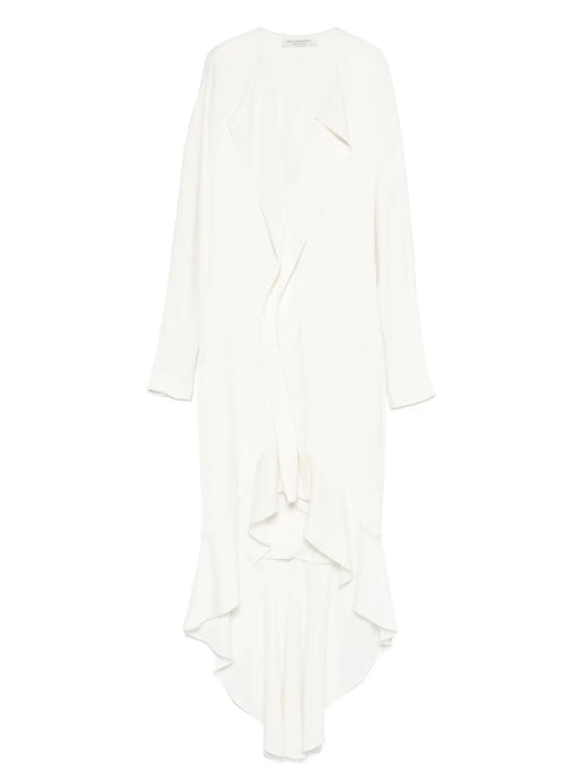 Asymmetric Ruffled Midi Dress