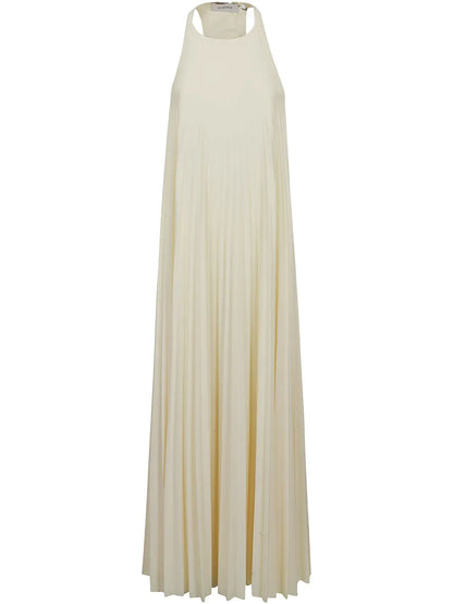 Pleated Halter Dress