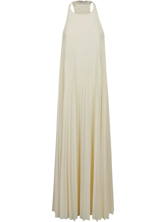 Pleated Halter Dress