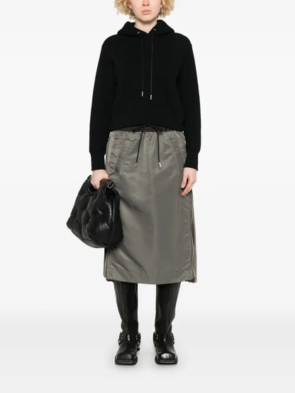 Twill Midi Skirt