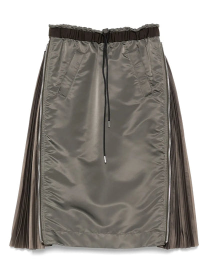 Twill Midi Skirt