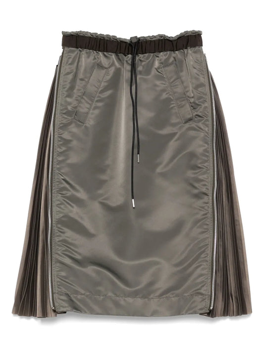 Twill Midi Skirt