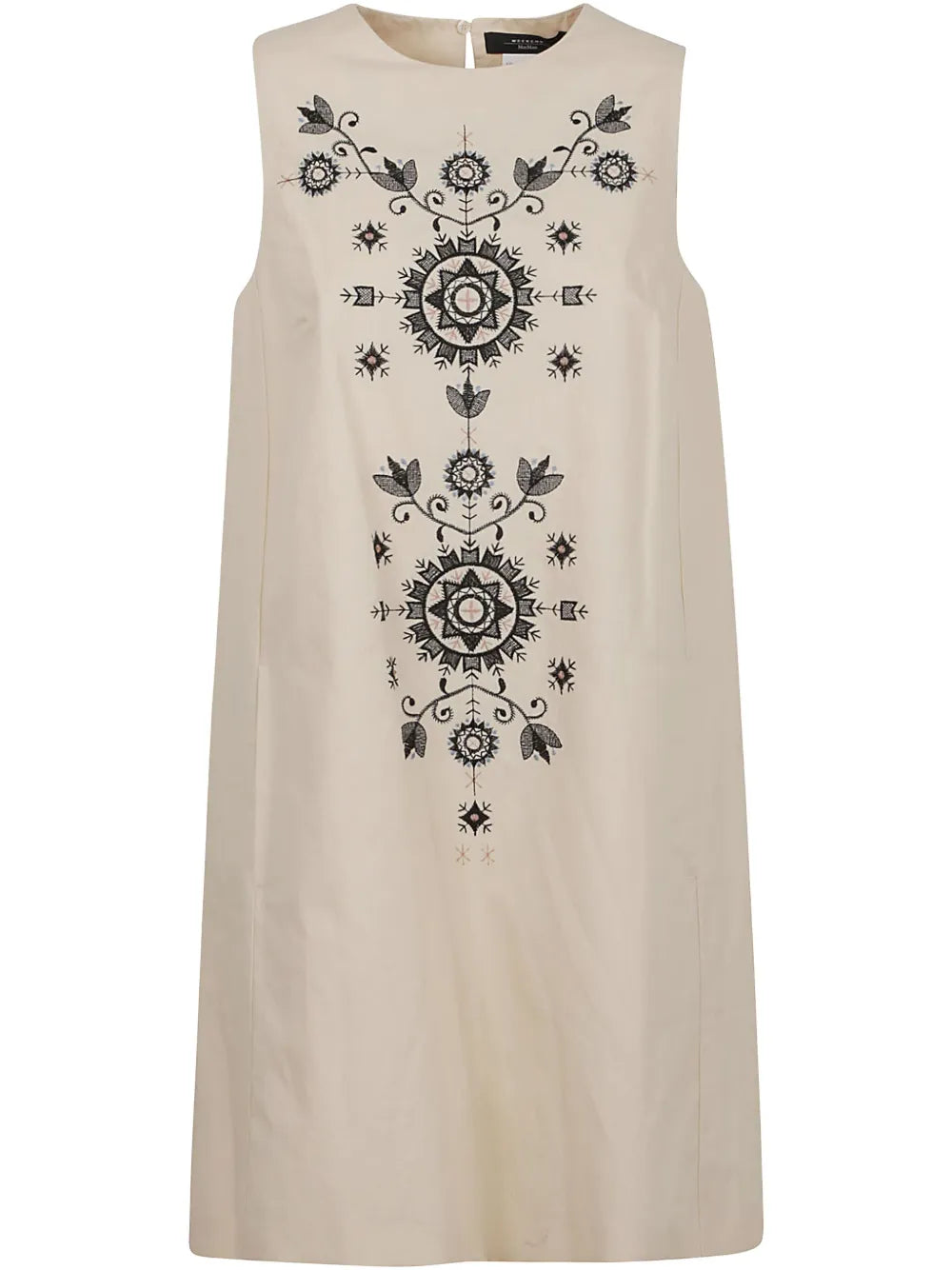 Embroidered Sleeveless Dress