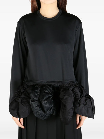 Mesh-Detailing Blouse