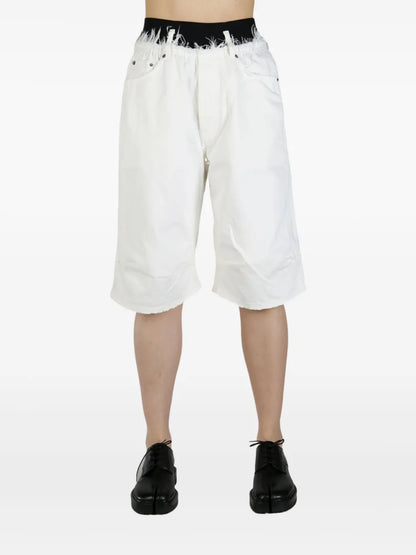 Denim Knee-Lenght Shorts