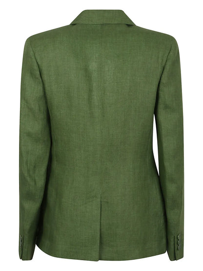 Notched-Lapel Tailored Blazer