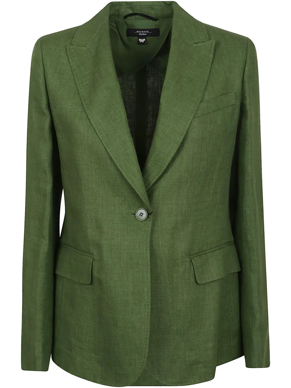 Notched-Lapel Tailored Blazer