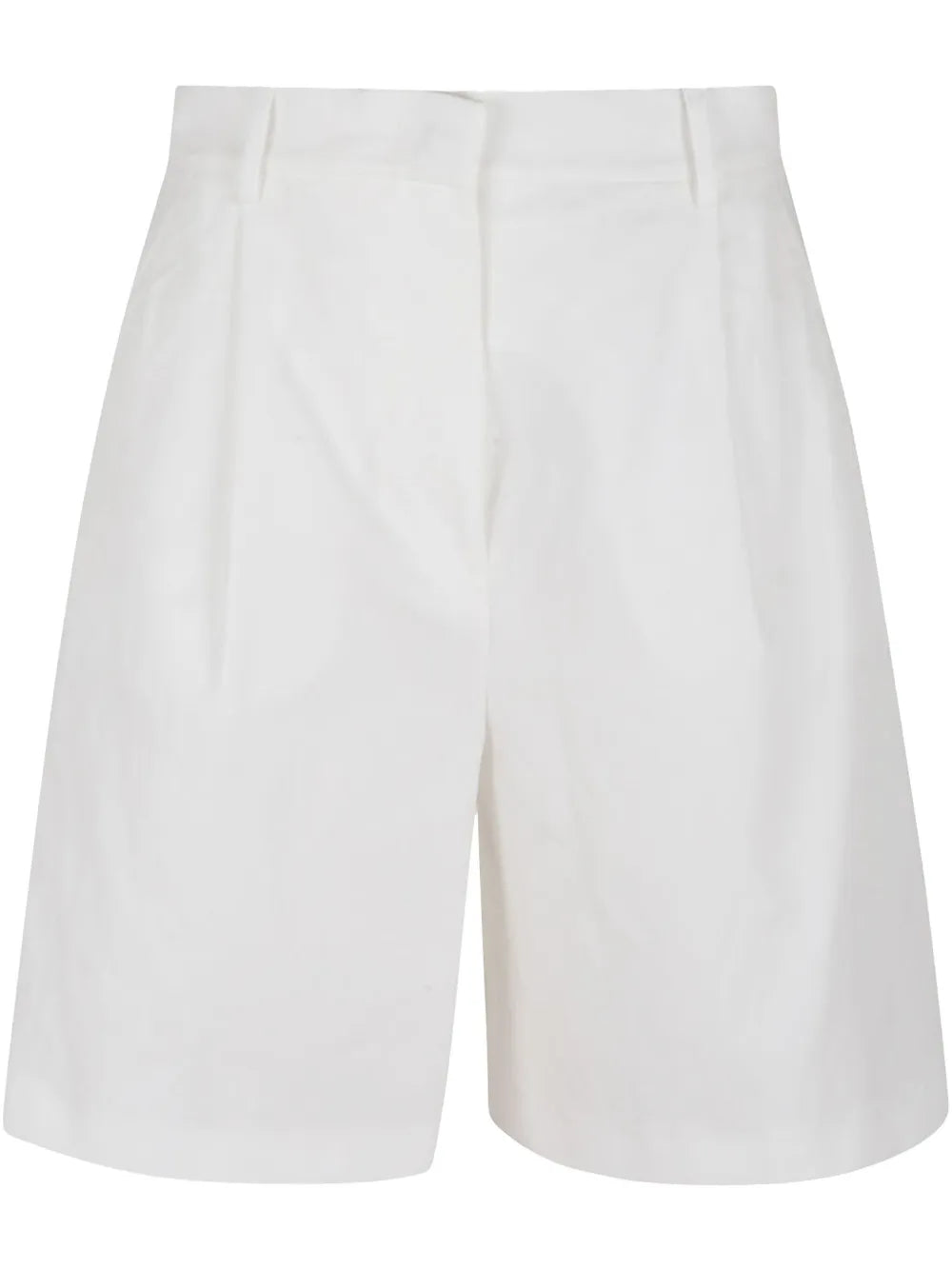 Tailored Pleat-Detail Shorts