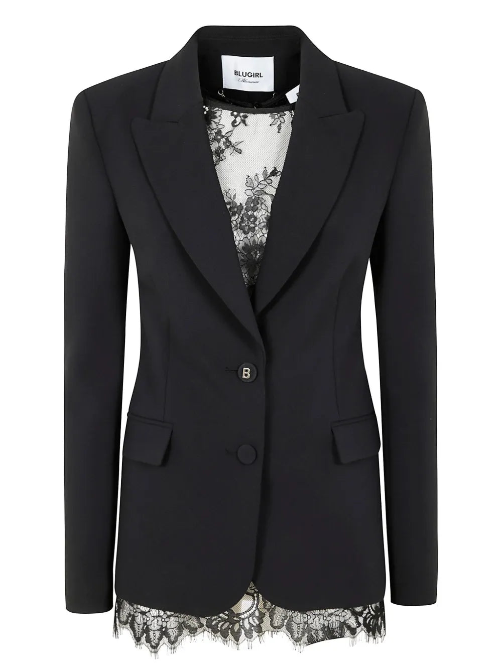 Lace-Detail Blazer