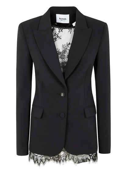 Lace-Detail Blazer