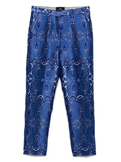 Jacquard-Lace Trousers