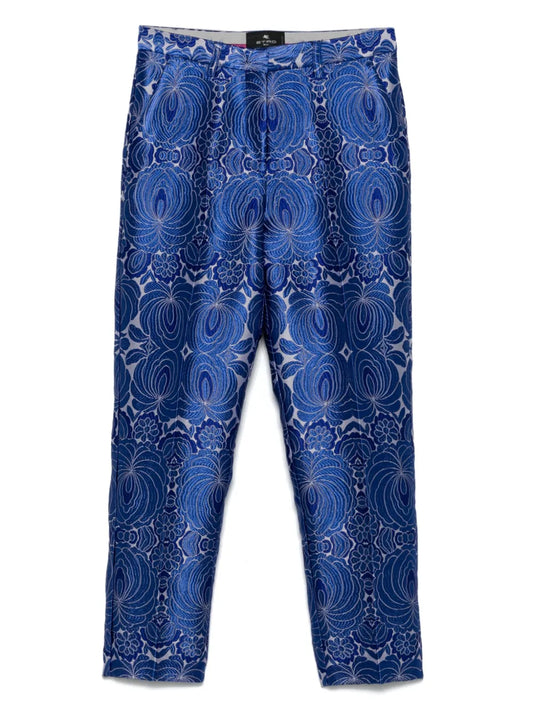 Jacquard-Lace Trousers