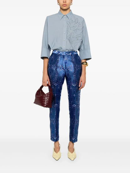 Jacquard-Lace Trousers