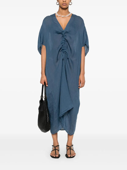 V-Neck Midi Dress