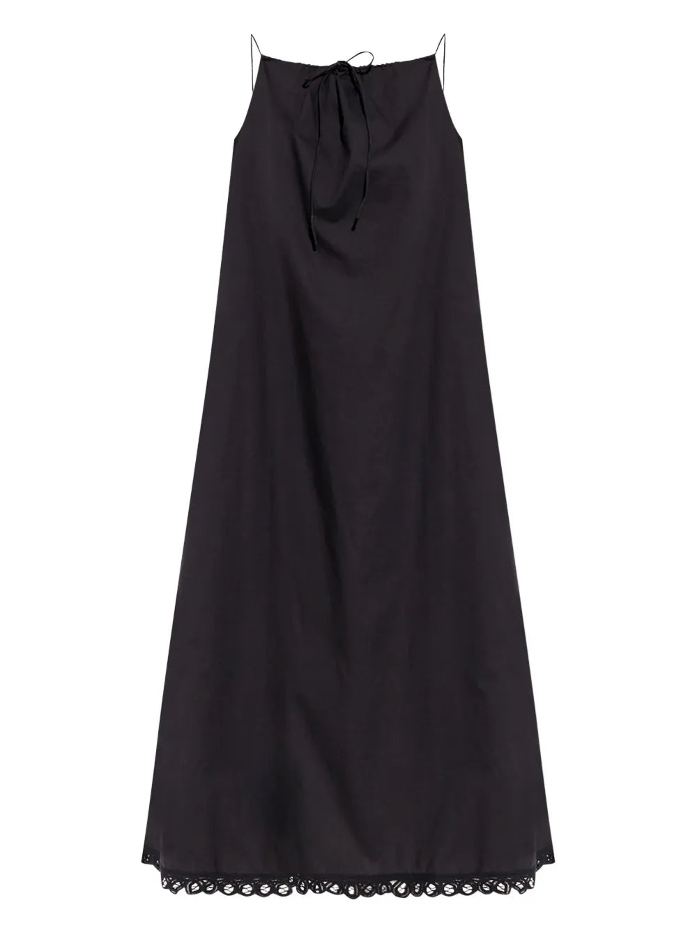 Lace-Trim Maxi Dress