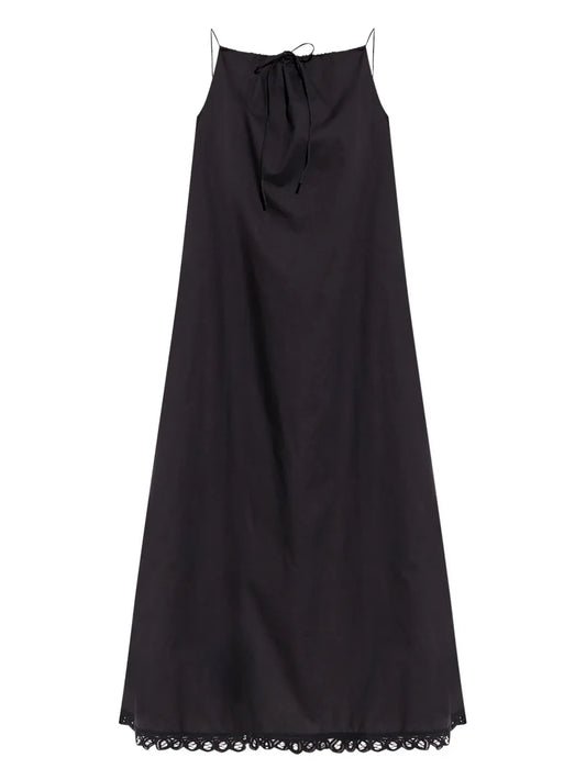 Lace-Trim Maxi Dress