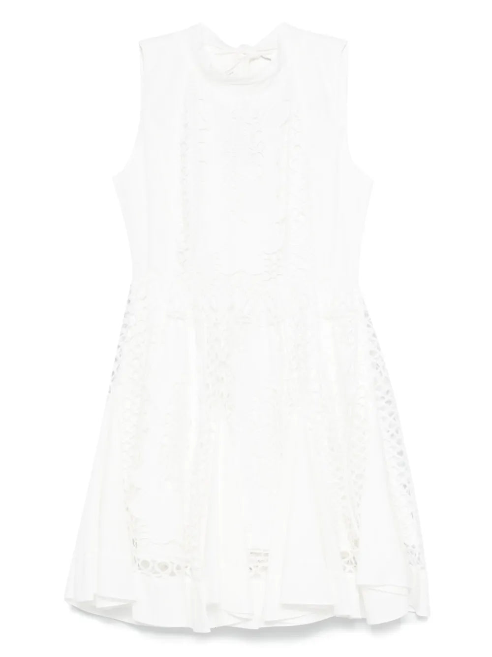 Floral-Embroidery Mini Dress