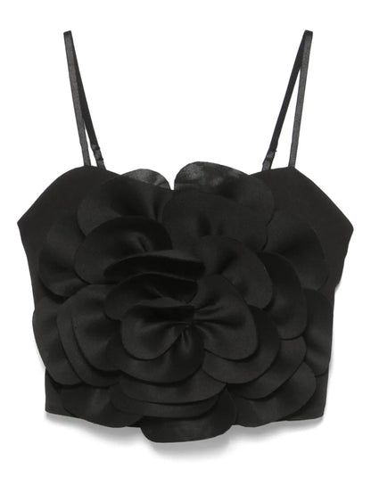 Floral-Appliqué Top