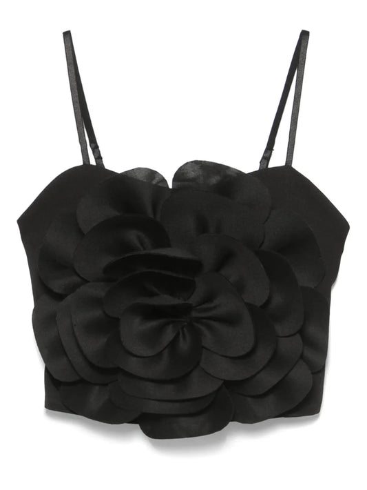 Floral-Appliqué Top