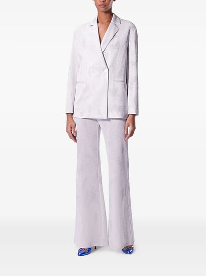 Lurex-Jacquard Trousers