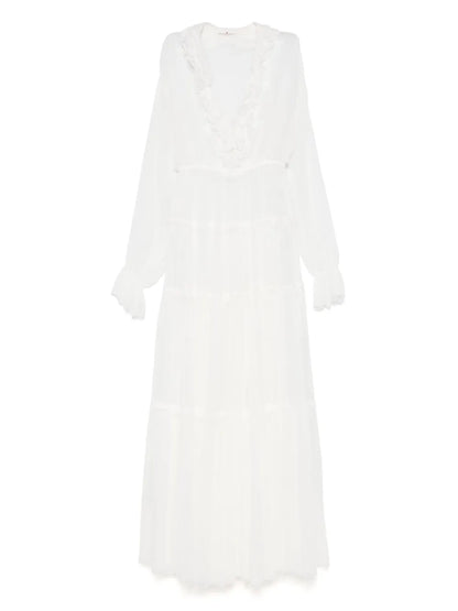Ruffle-Detailed Maxi Dress