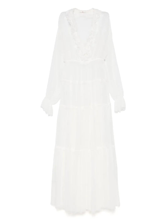 Ruffle-Detailed Maxi Dress