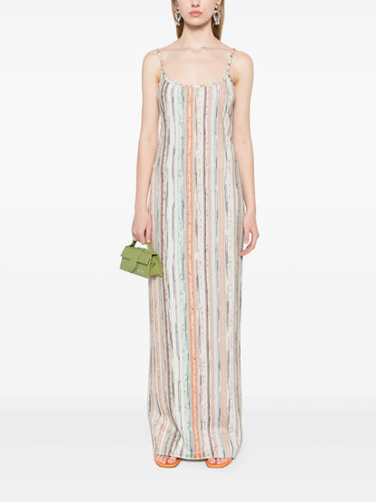 Striped Lurex Dress