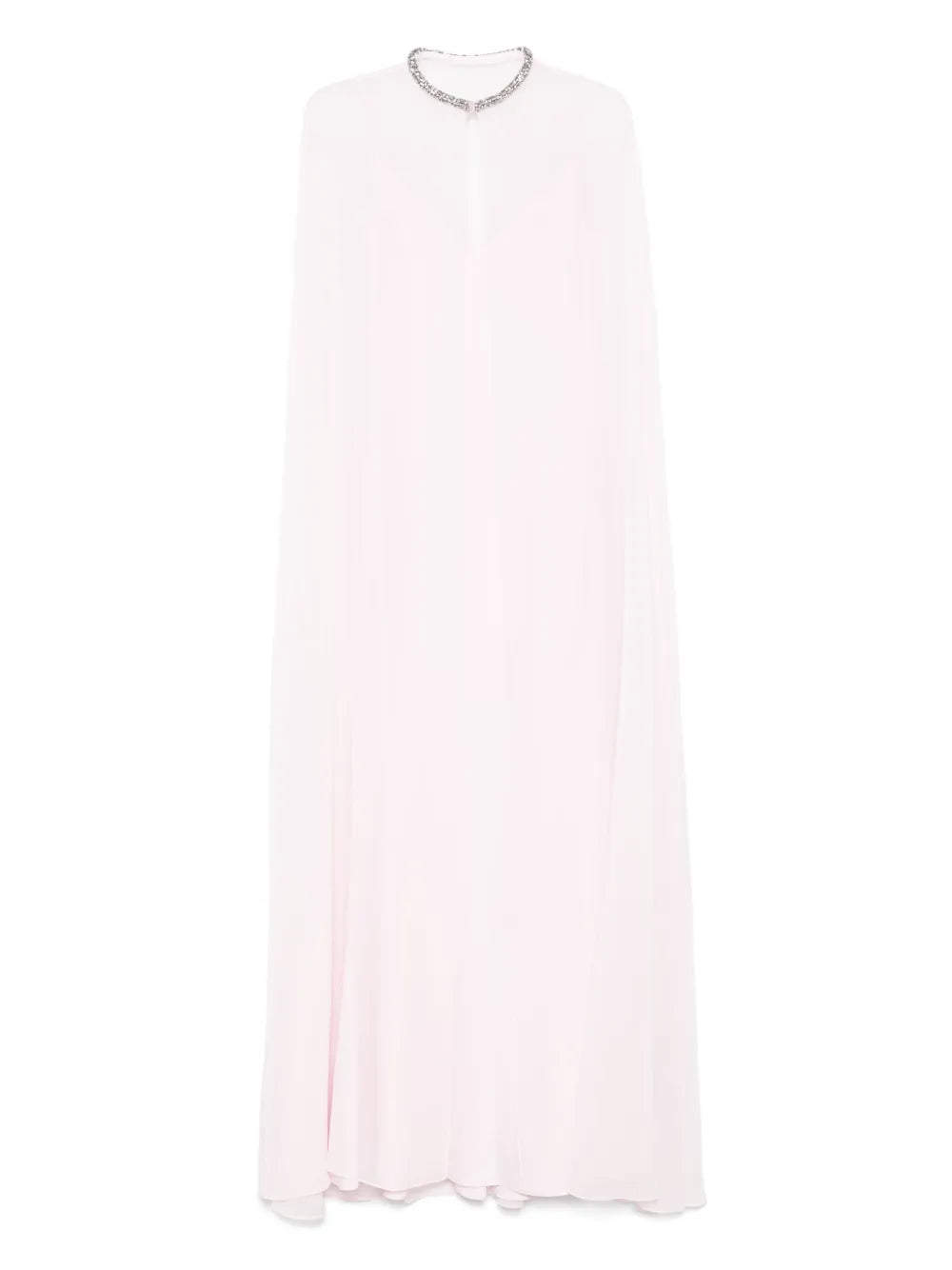 Cape-Detail Gown