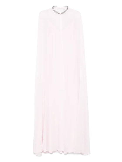 Cape-Detail Gown