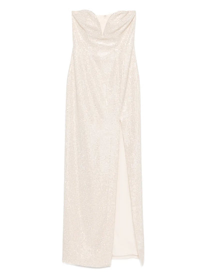 Diamante-Embellished Maxi Dress