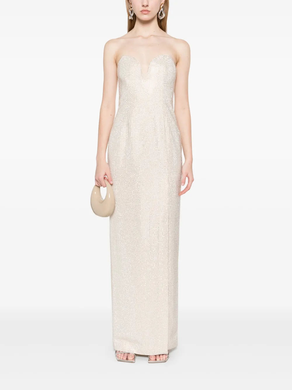 Diamante-Embellished Maxi Dress