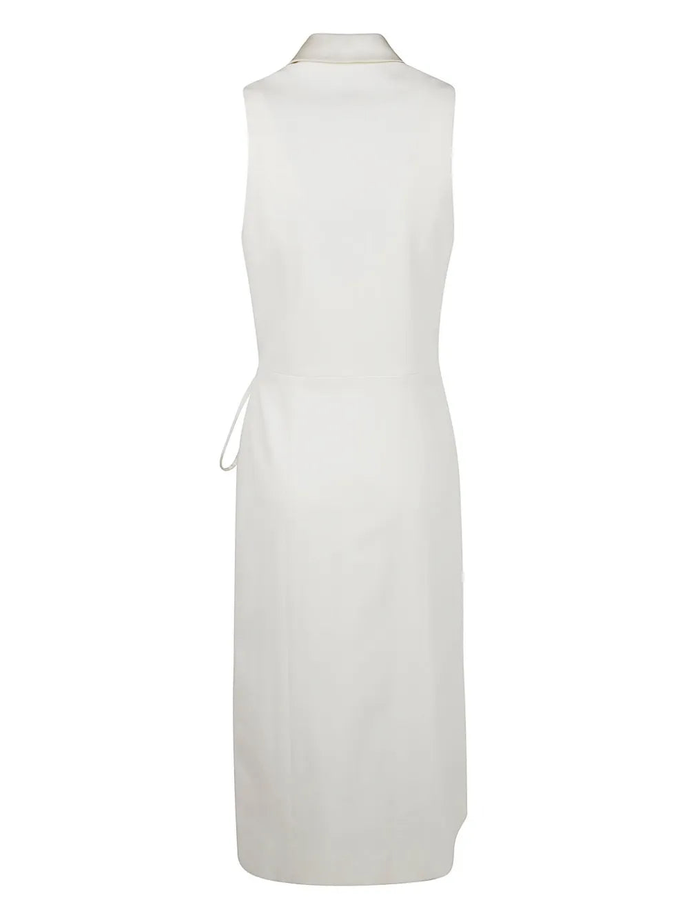 Wrap-Detail Sleeveless Dress