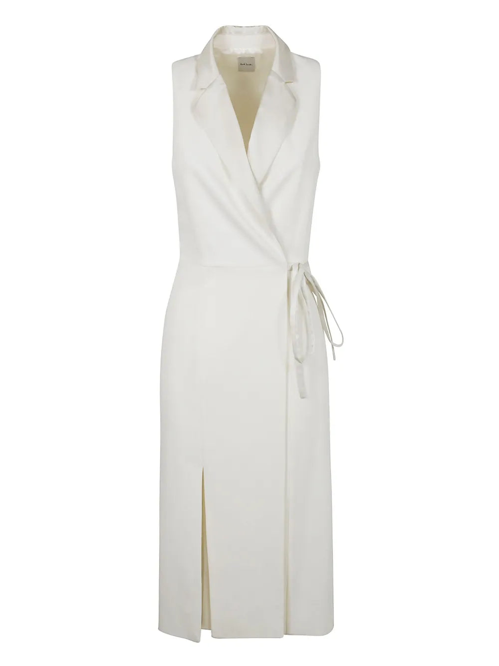 Wrap-Detail Sleeveless Dress