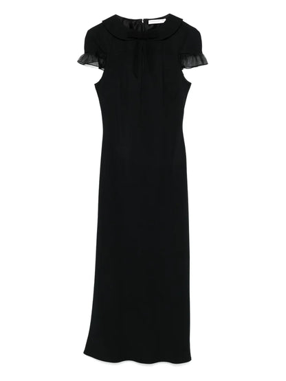 Bow-Detailed Midi Dress