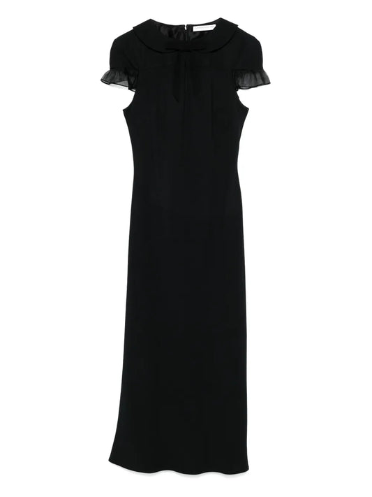 Bow-Detailed Midi Dress