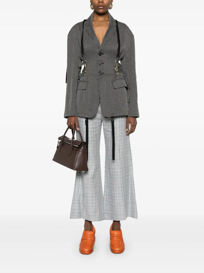 Cropped Wide Trousers