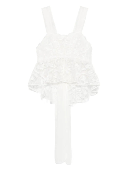 Floral-Embroidery Top