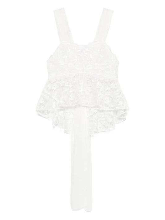 Floral-Embroidery Top