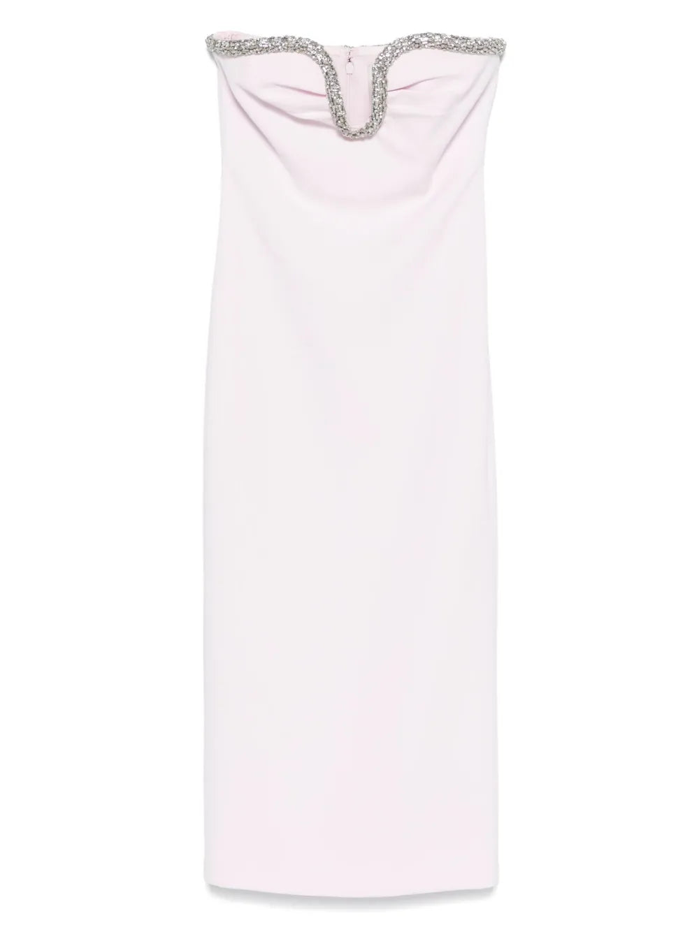 Sweetheart-Embellished Midi Dress