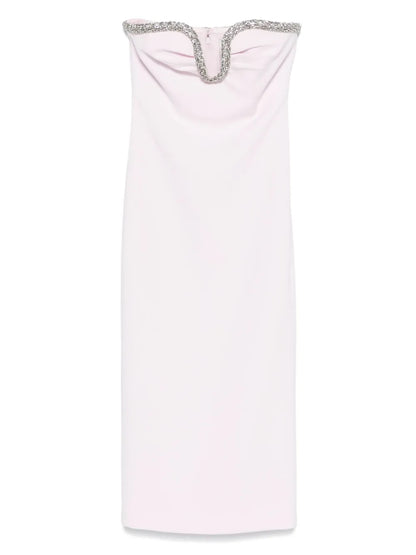 Sweetheart-Embellished Midi Dress