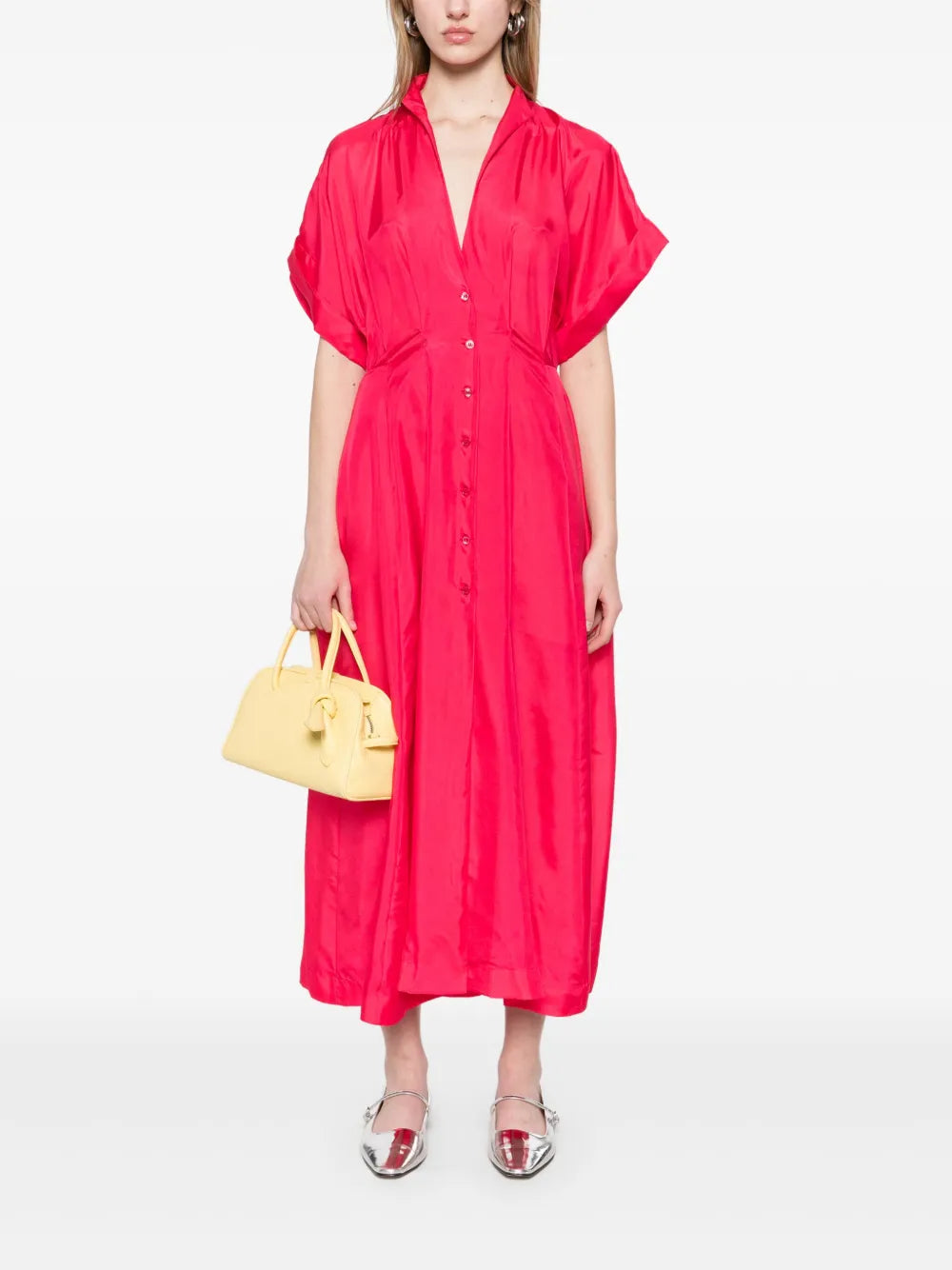 Silk Midi Dress