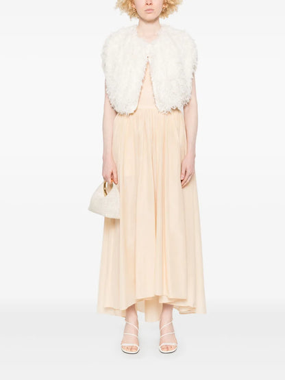 Pleated Maxi Skirt